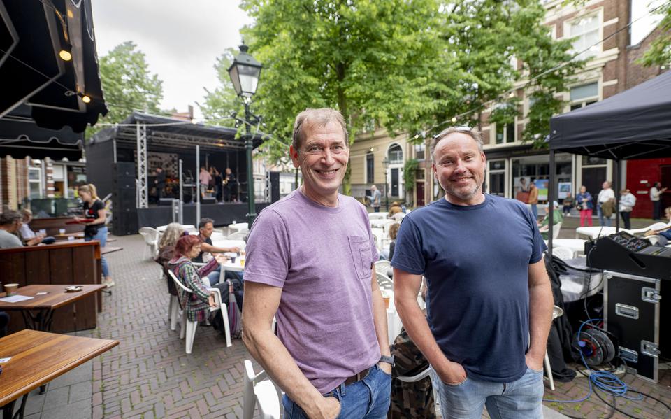 Ondernemers Chris van der Leij en Hedzer Pekel.