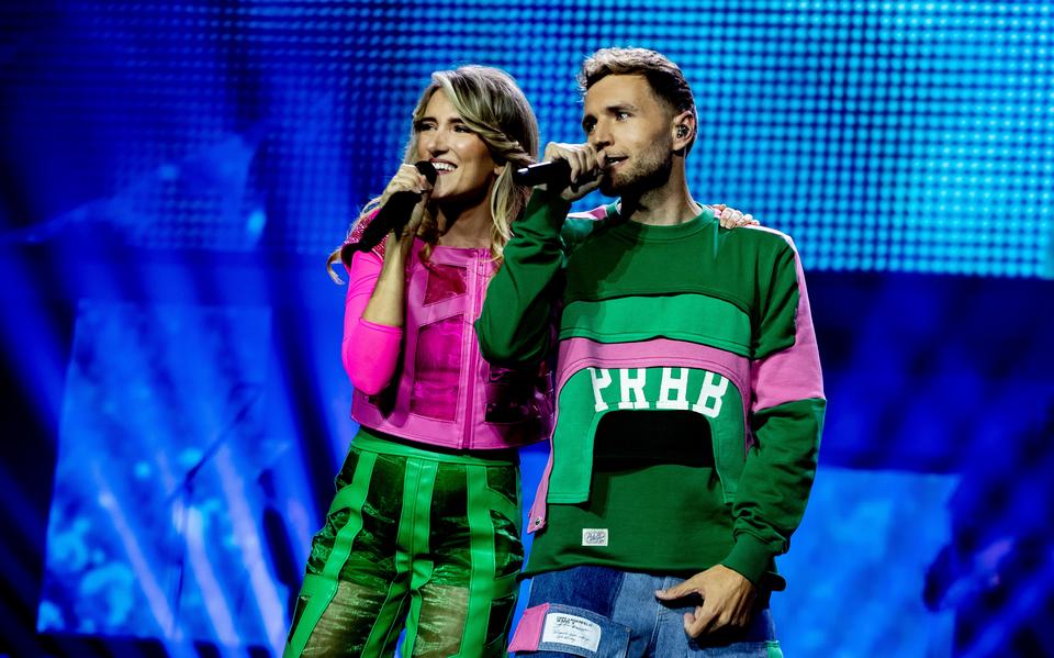 Suzan & Freek tijdens een optreden in Ziggo Dome.
