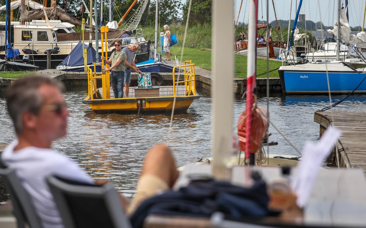 Het pontje in Goingarijp. Het pontje in Goingarijp.