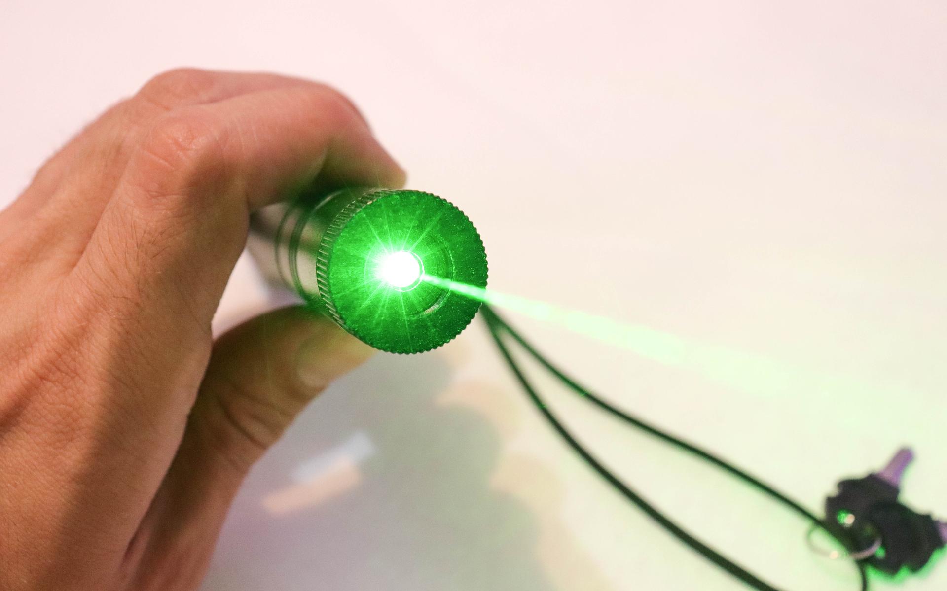 Een laserpen.