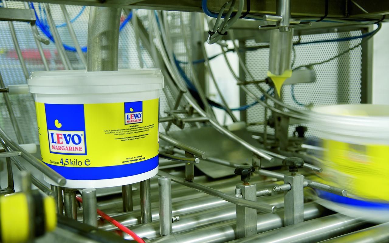De margarine van Levo die in Franeker wordt geproduceerd.