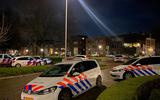 Forse inzet van de politie in Leeuwarden. FOTO ANTON KAPPERS