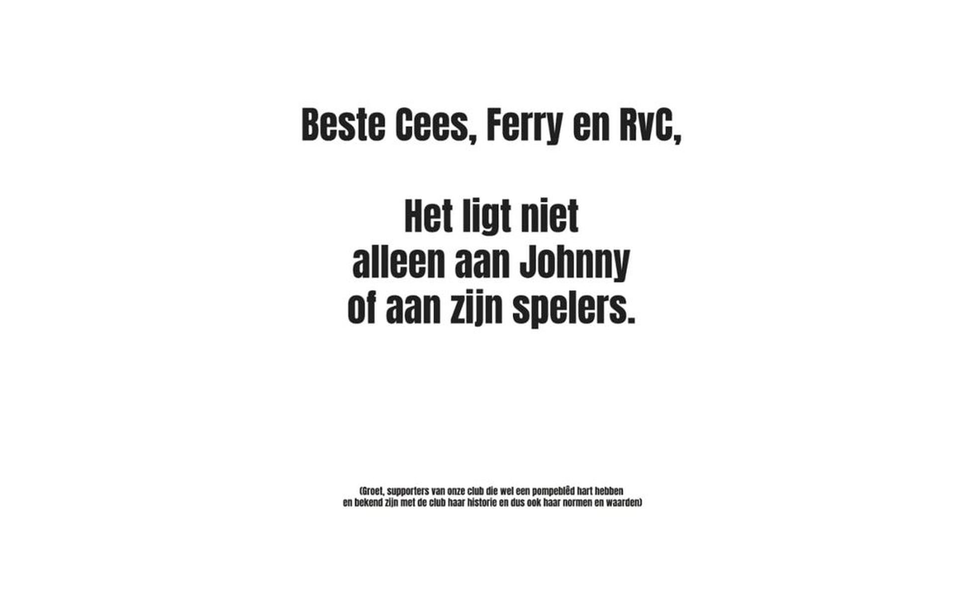 SC Heerenveen-supporters plaatsen 'Talpa-achtige' advertentie in de Leeuwarder Courant: 'Het ligt ni