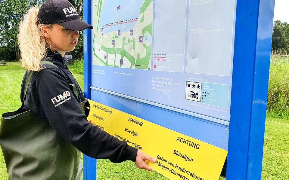 Negatief zwemadvies voor Tsjûkemar Ulesprong Sint Nicolaasga. Foto FUMO