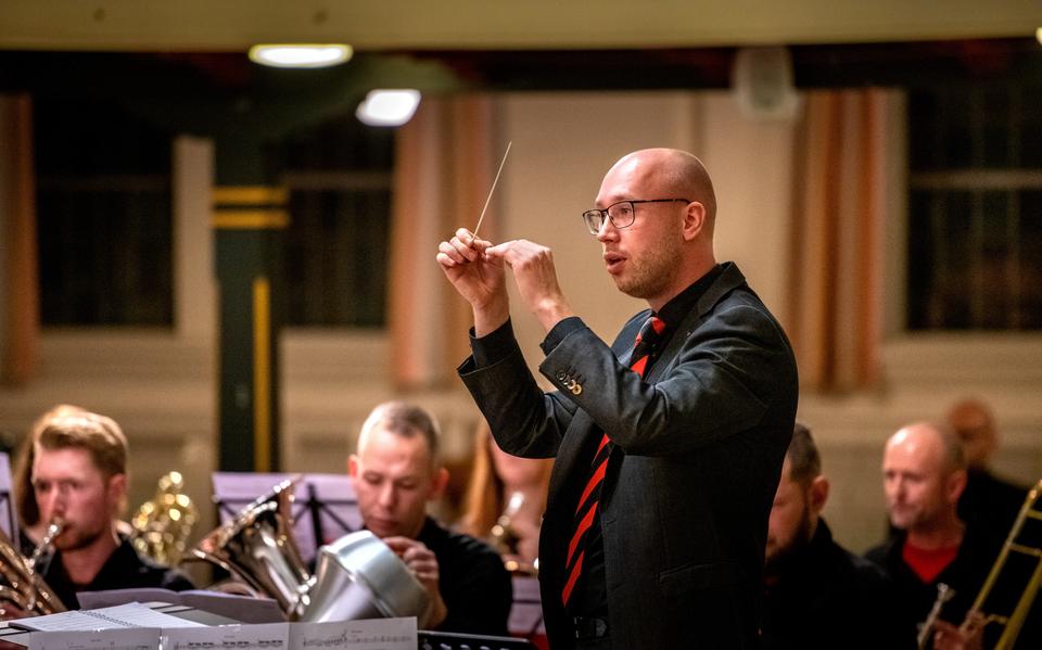 Dirigent Jaap Musschenga.