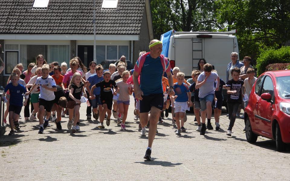 De start van de sponsorloop.