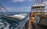 Foto ter illustratie: de TX38 aan het werk op de Noordzee. FOTO ANP