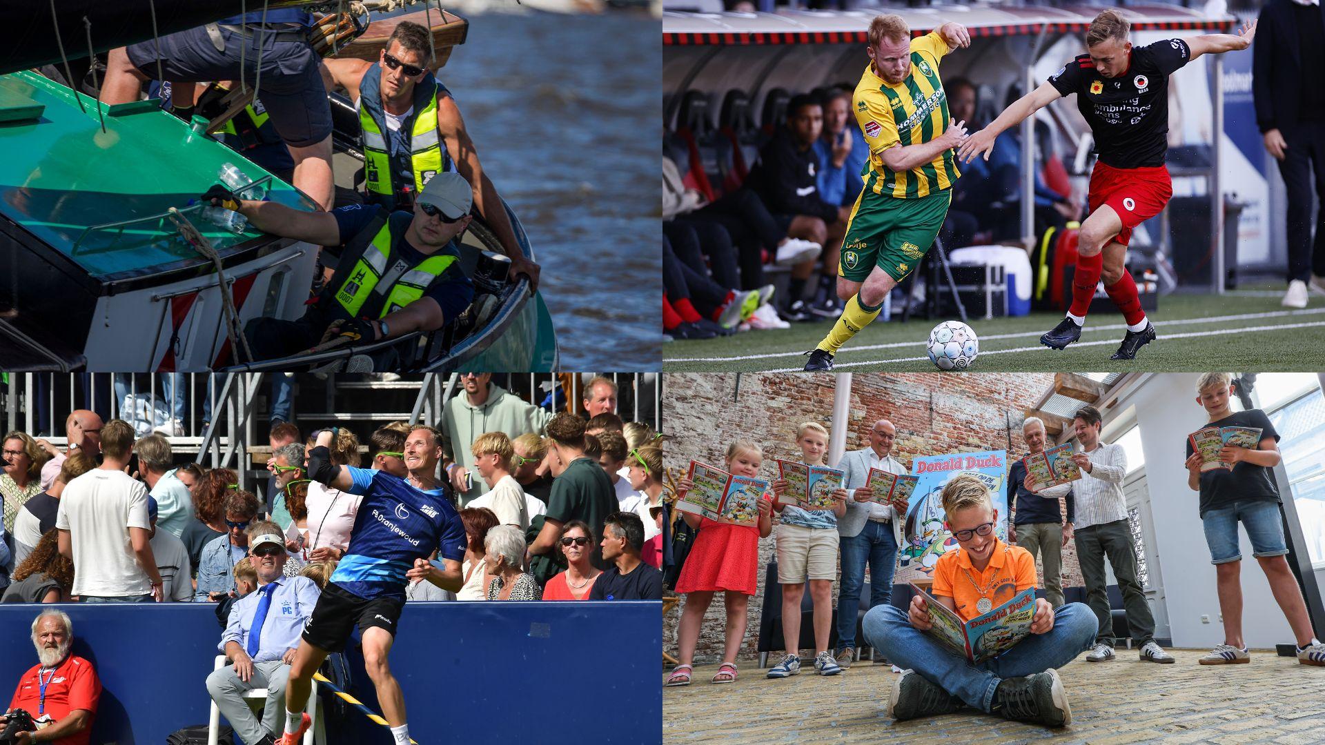 Schipper Jappie Visser van Sneek naar ziekenhuis na aanvaring op Snitser Mar & SC Cambuur haalt doel