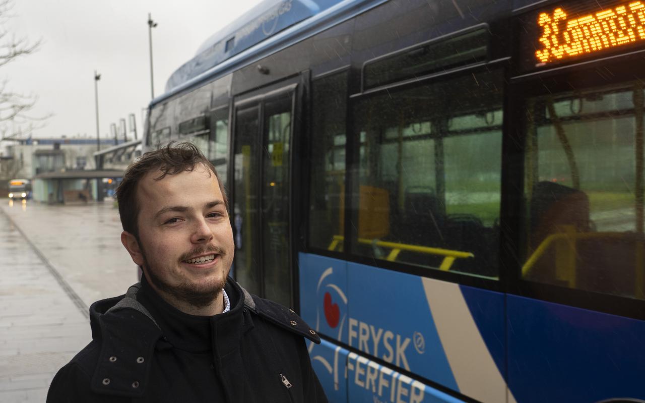 Jasper van Doremalen onderzocht het Friese busvervoer. 