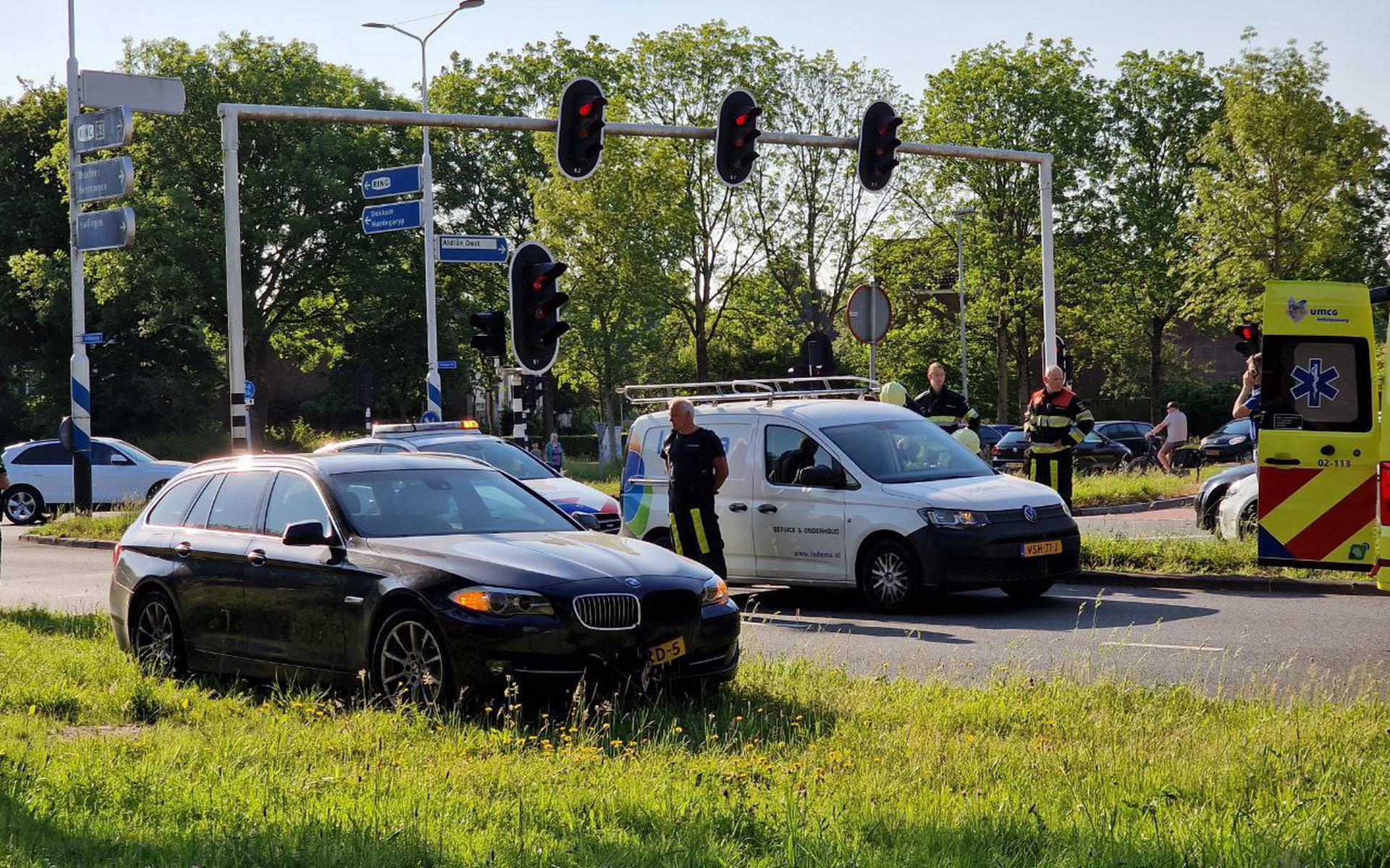 Drie Auto S Botsen In Leeuwarden Een Gewonde Leeuwarder Courant