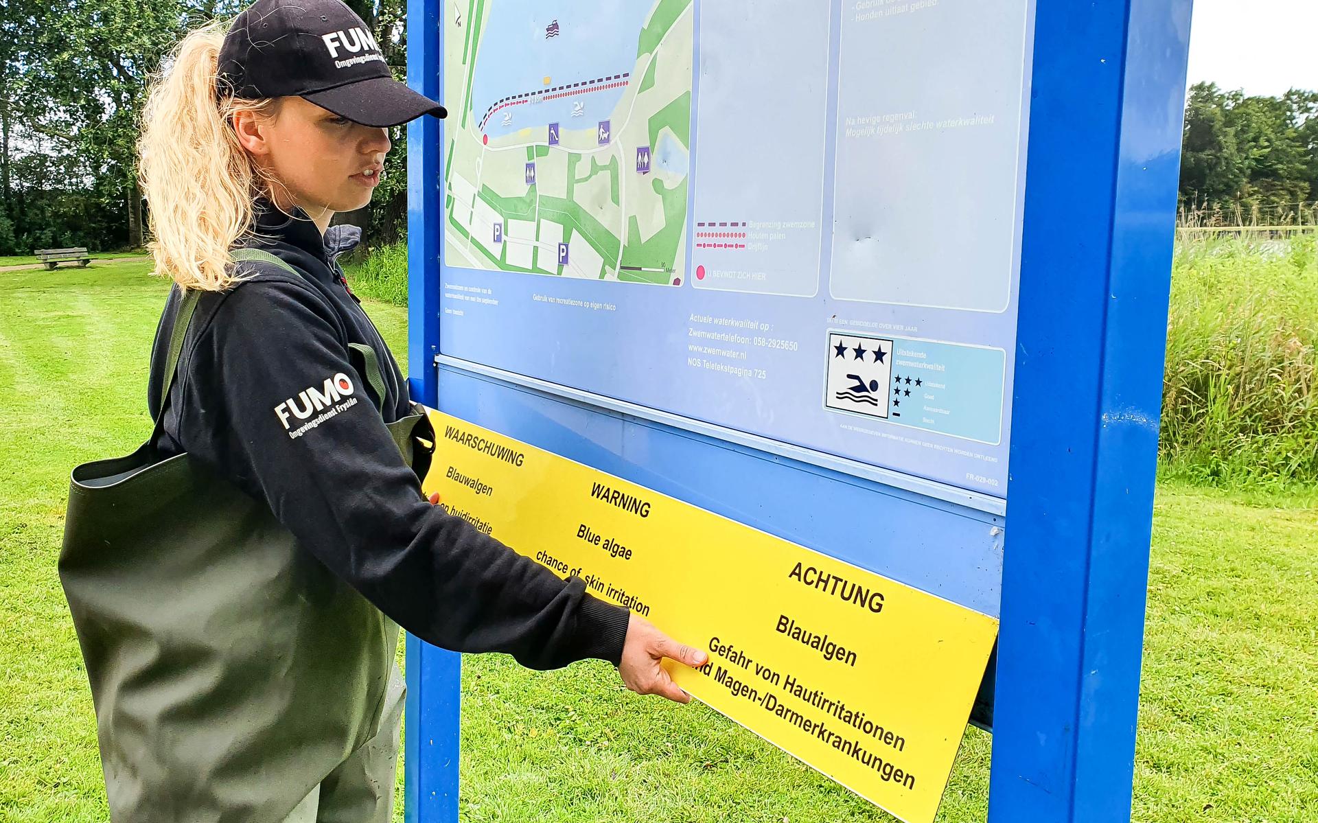 Negatief zwemadvies Aldegeaster Brekken in verband met blauwalgen - Leeuwarder Courant