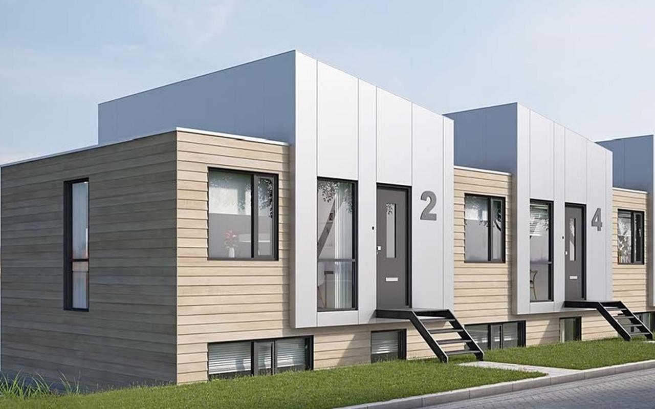 Drijvende rijtjeswoningen. IMPRESSIE: NIEUW WONEN OP WATER Drijvende rijtjeswoningen. IMPRESSIE: NIEUW WONEN OP WATER