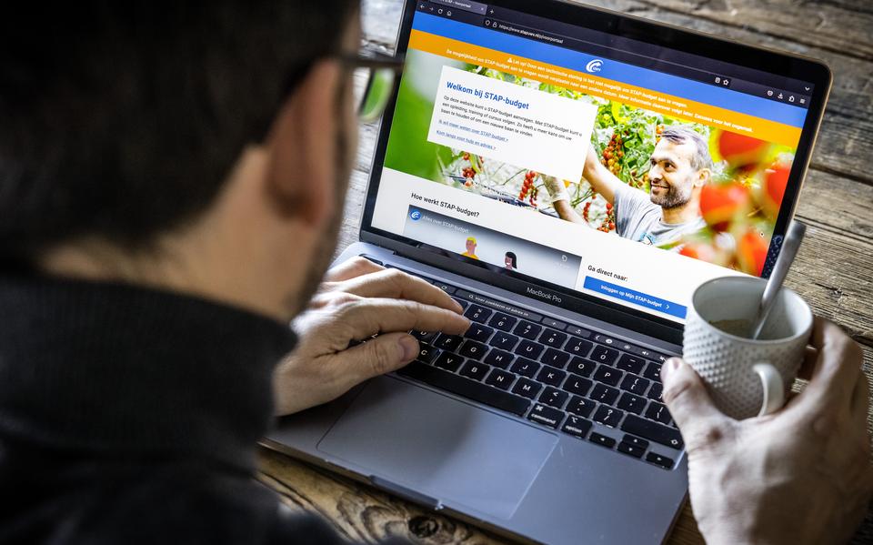 De website van het UWV waarop studenten een STAP-subsidie aan kunnen vragen.