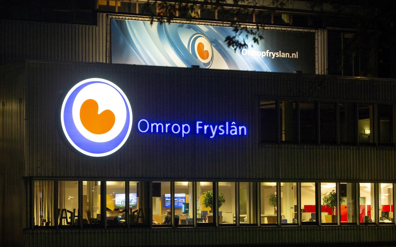Het gebouw van Omrop Fryslân in Leeuwarden. Het gebouw van Omrop Fryslân in Leeuwarden.