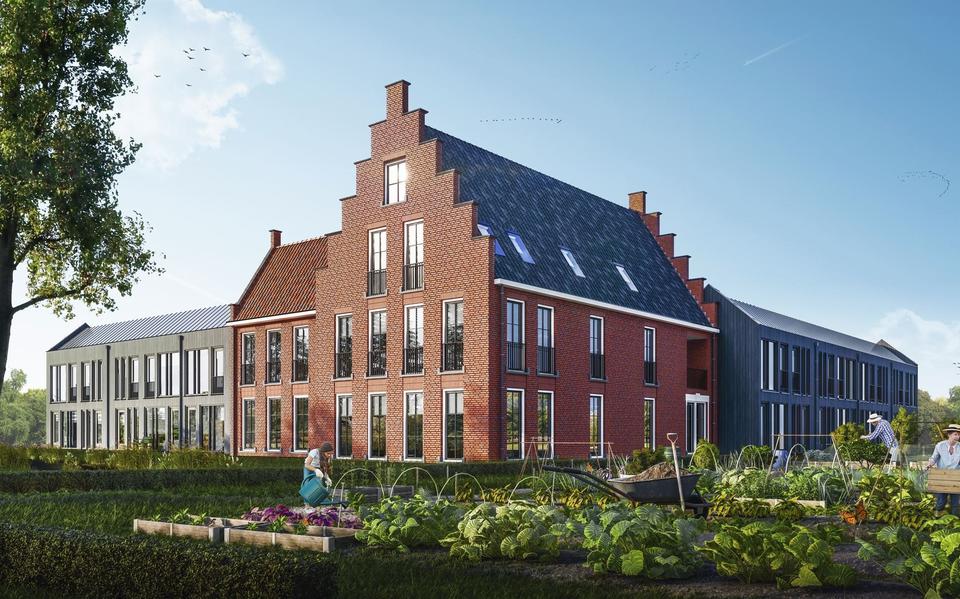 Op het terrein van de voormalige Burmania State in Stiens ontwikkelde Kolthof een nieuwbouwplan voor achttien appartementen.