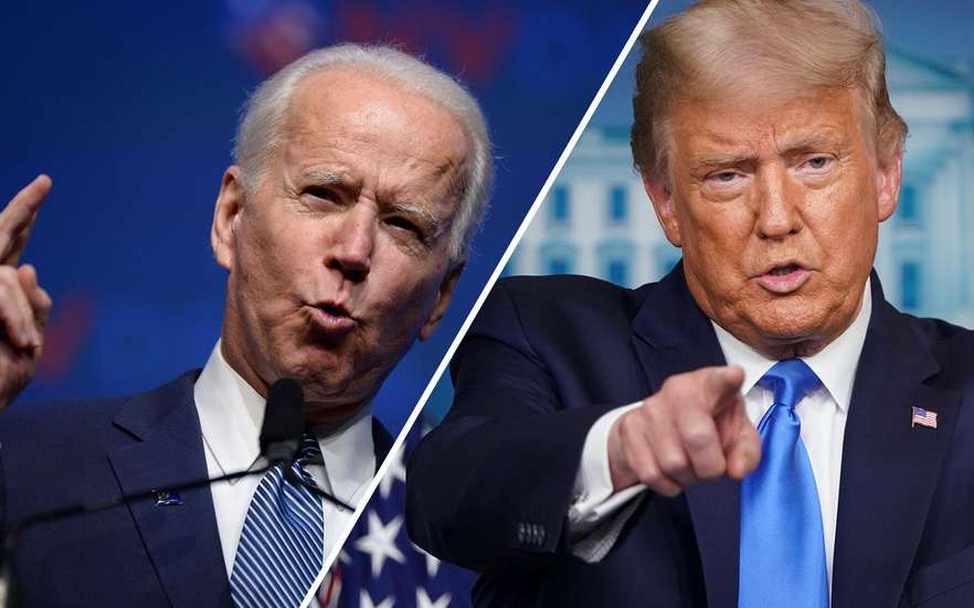 Trump en Biden nek-aan-nek in laatste staten