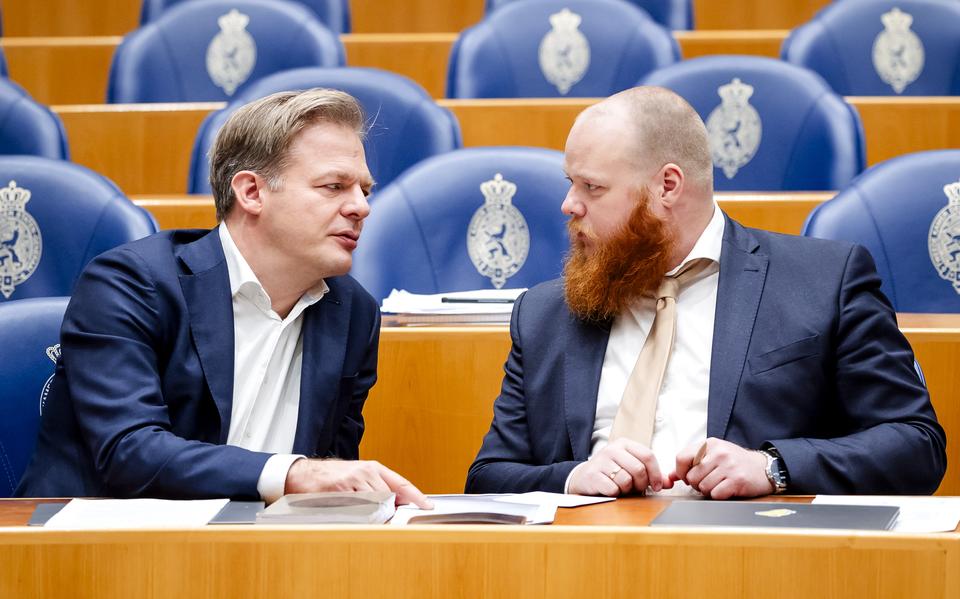 Aant Jelle Soepboer (rechts) met Pieter Omtzigt.