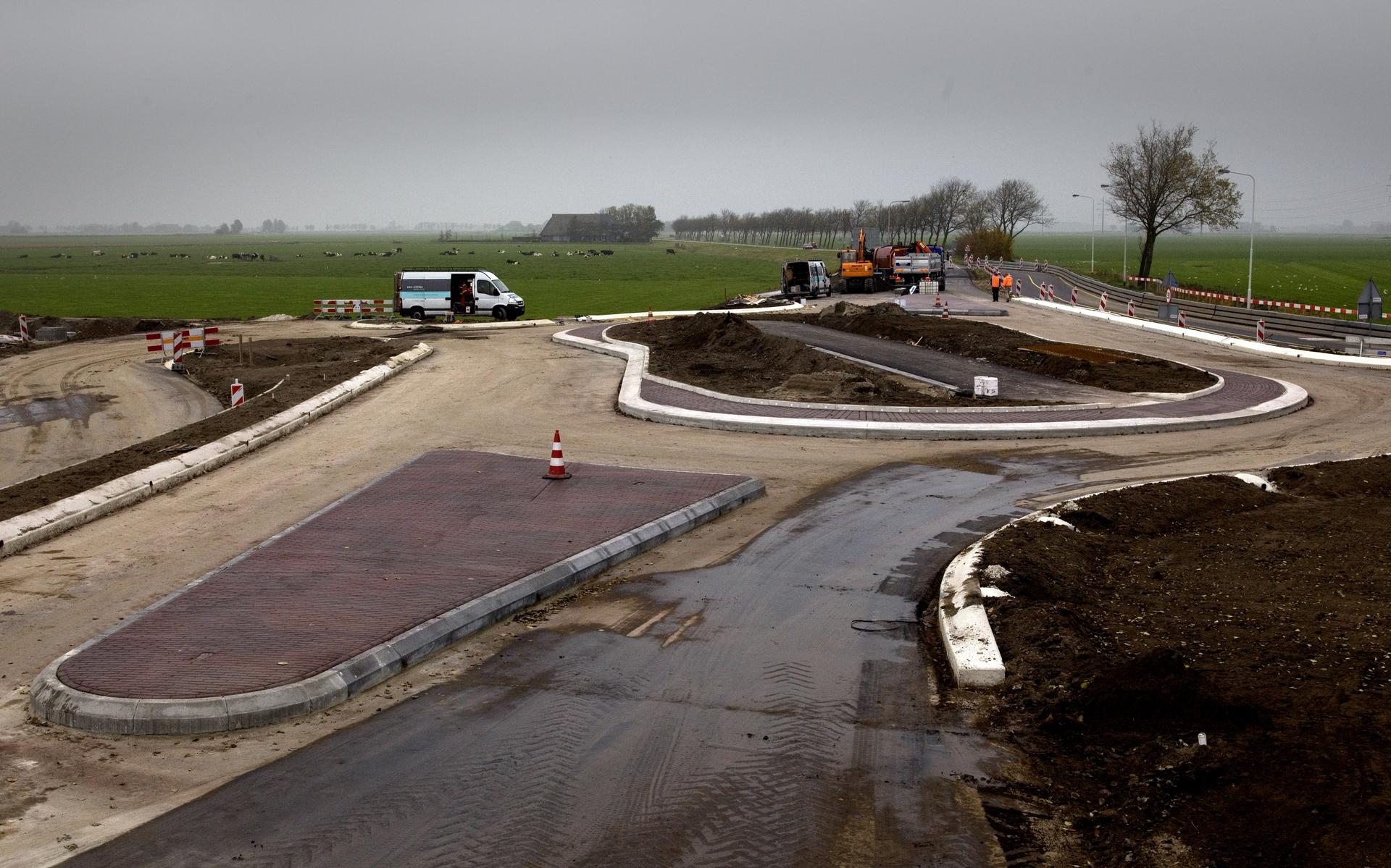 Ovonde in plaats van kruising Noardburgum
