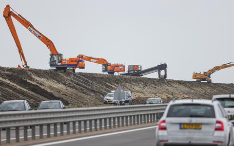 Graafwerkzaamheden ten behoeve van de Nieuwe Afsluitdijk