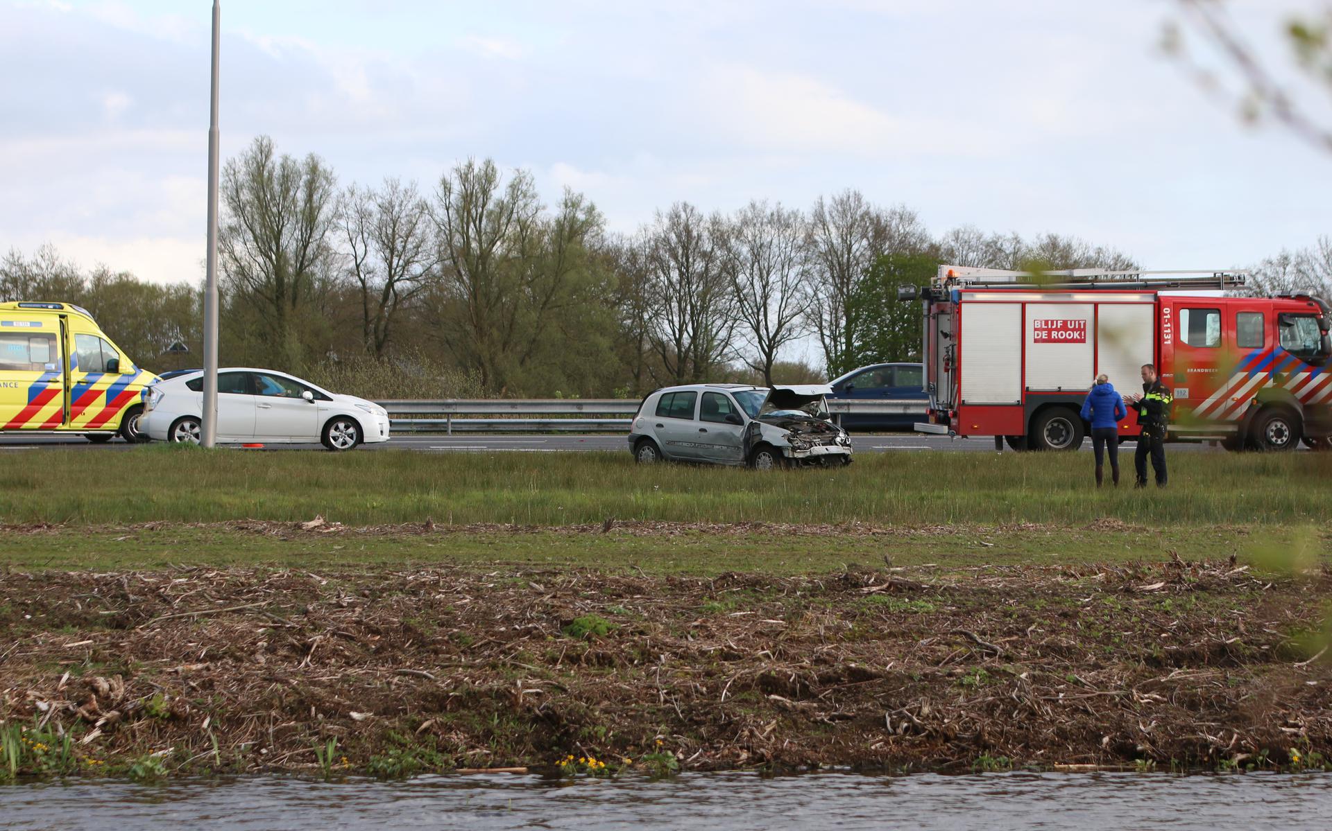 Ongeval op A7 bij Drachten.