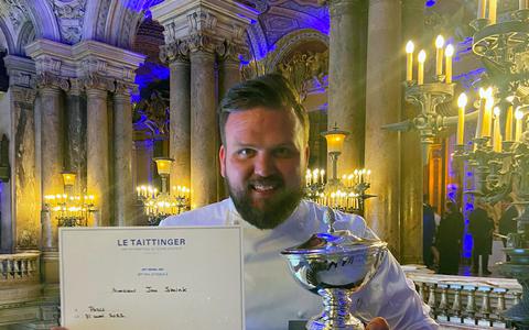 Chefkok Jan Smink uit Wolvega behaalt derde plek in internationale kookwedstrijd Le Taittinger Prix Culinaire.