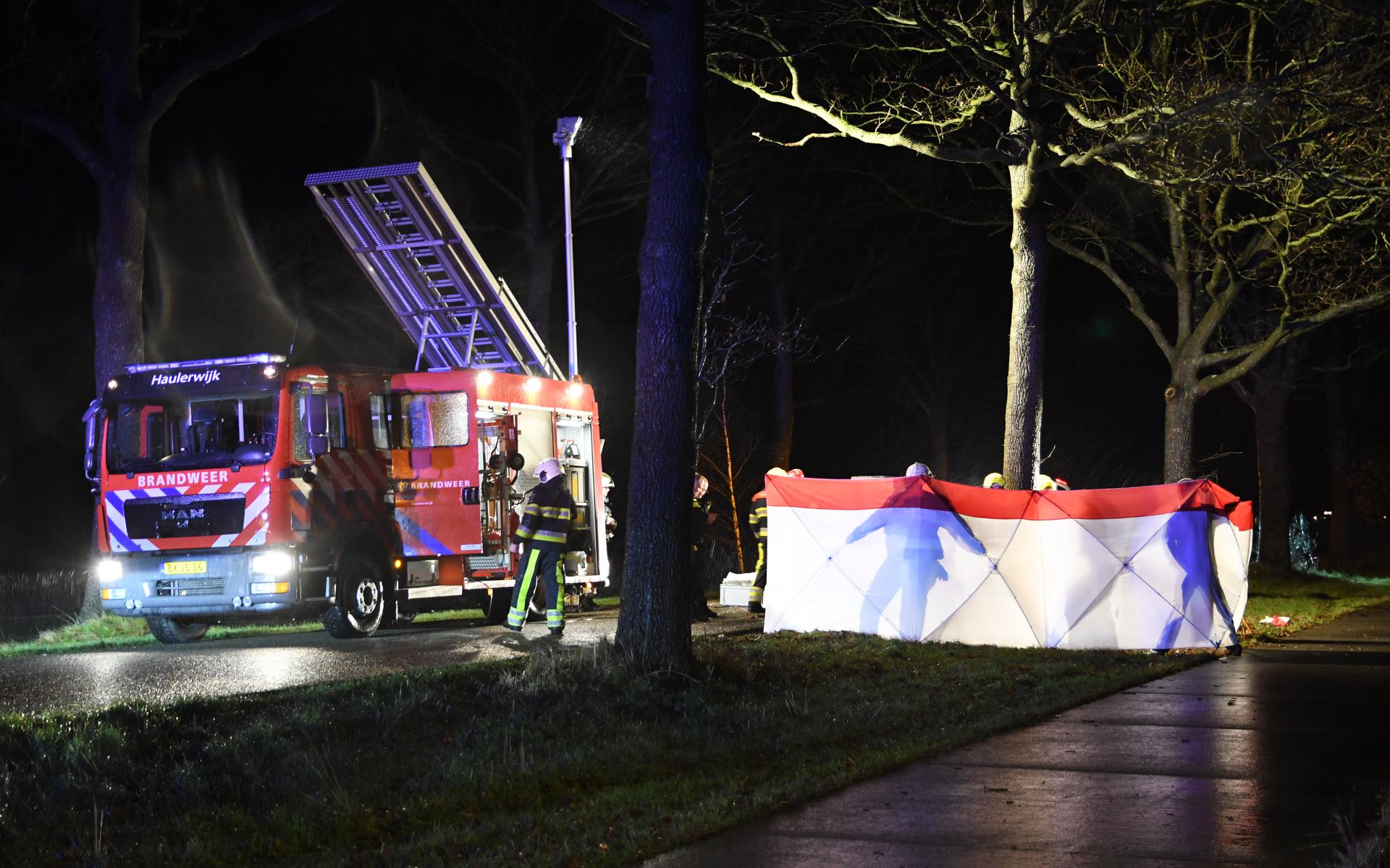 Het ongeval op de Leidijk bij Waskemeer.