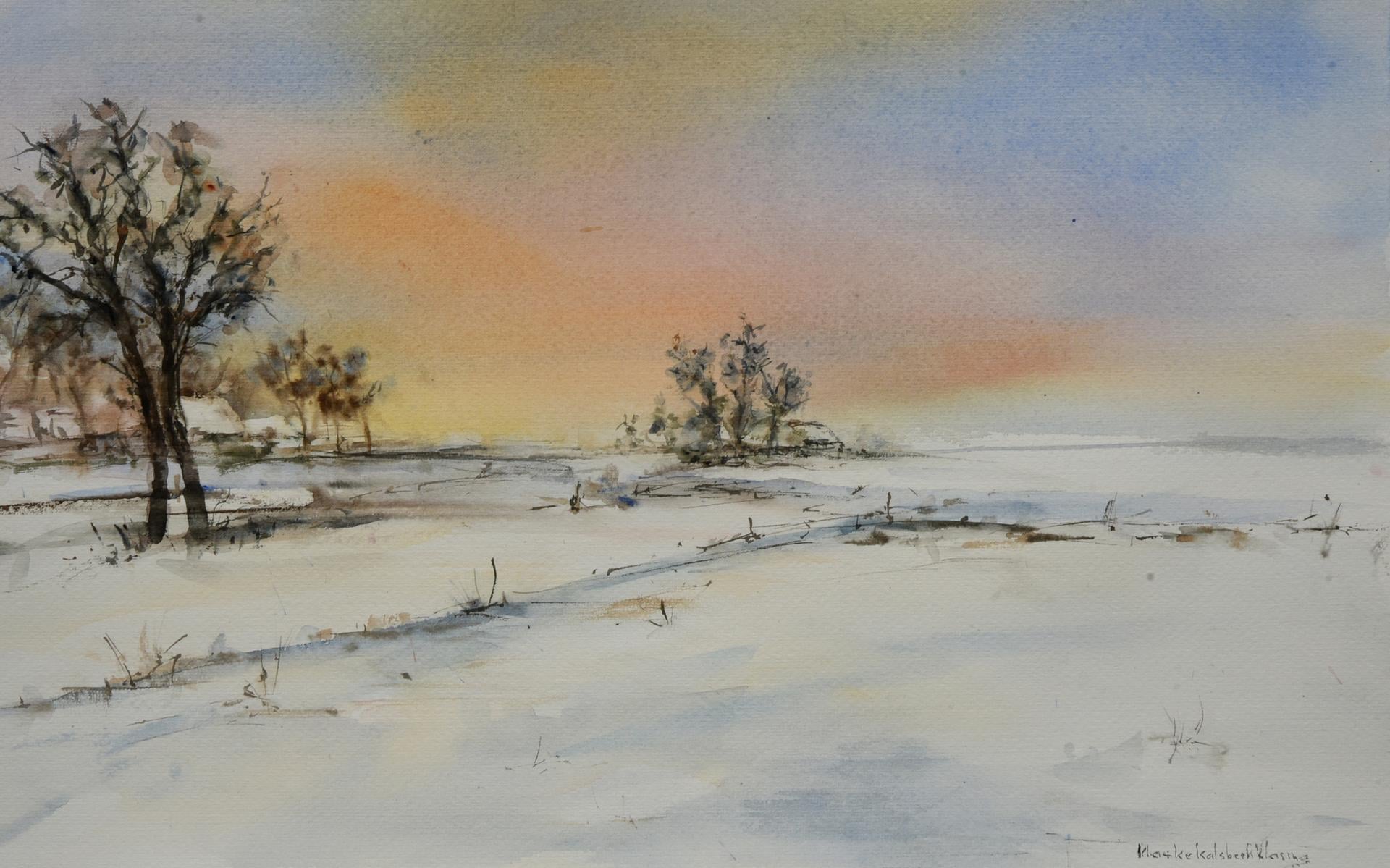 Winterexpositie met aquarellen in Galerie-atelier Klaske Kalsbeek-Vlasma in Rottevalle
