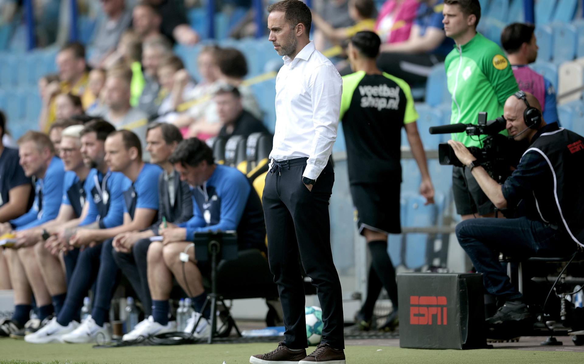 Sjors Ultee tijdens de wedstrijd tegen Vitesse in Arnhem.