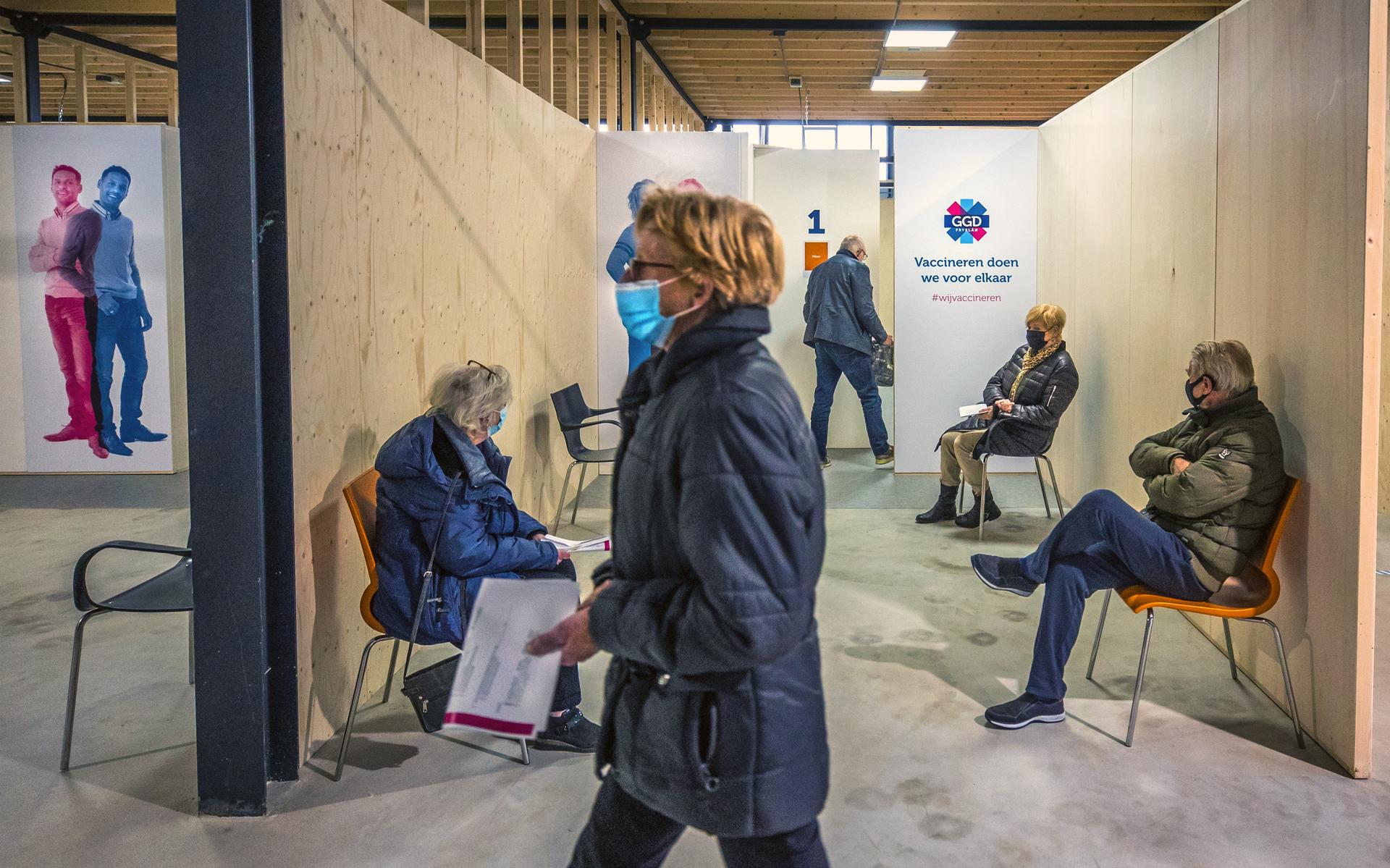 De vaccinatielocatie in Heerenveen.