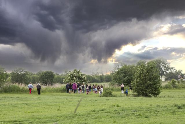 Avond4daagse in Surhuizum en Augustinusga ondanks het weer een succes. ‘Het belangrijkste was de gez