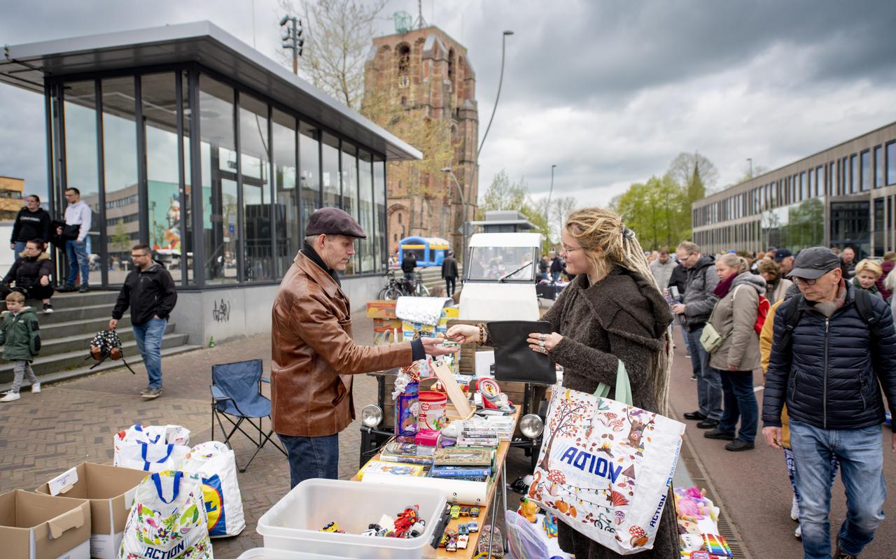 Vrijmarkt aan de Boterhoek, vorig jaar in Leeuwarden.