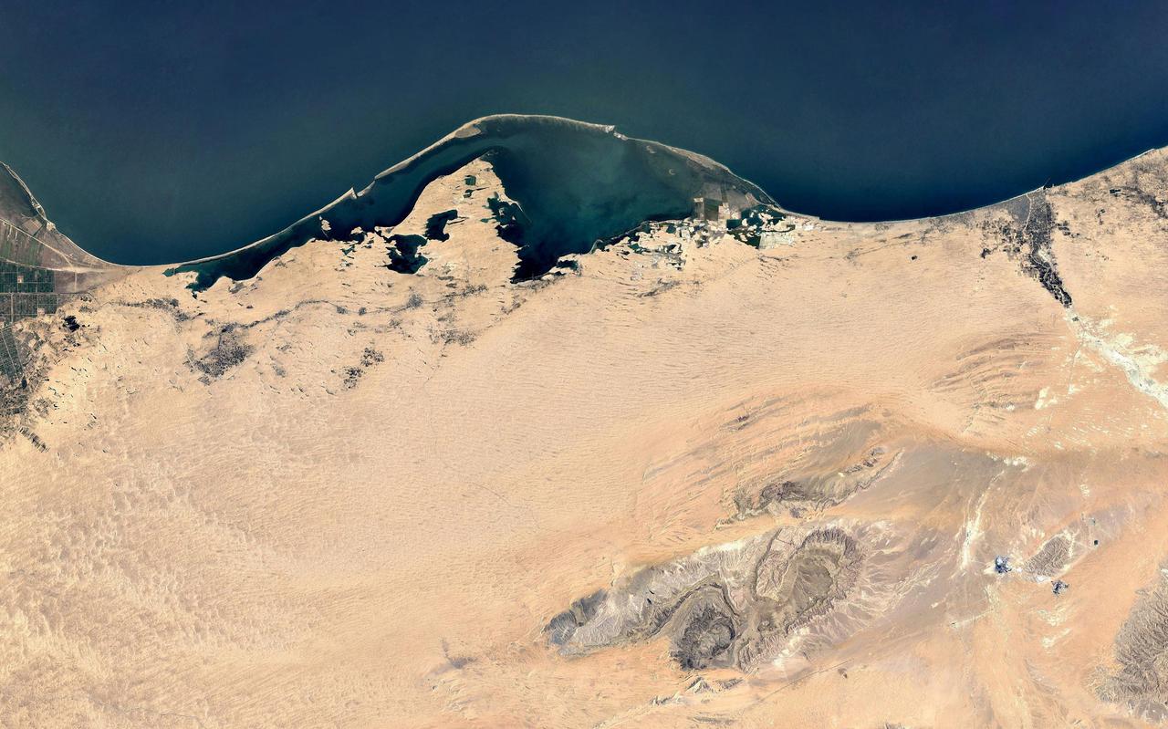 Het project in de Sinaï-woestijn begon met het verzande Bardawil Meer, grenzend aan de Middellandse Zee. Foto The Weather Makers 