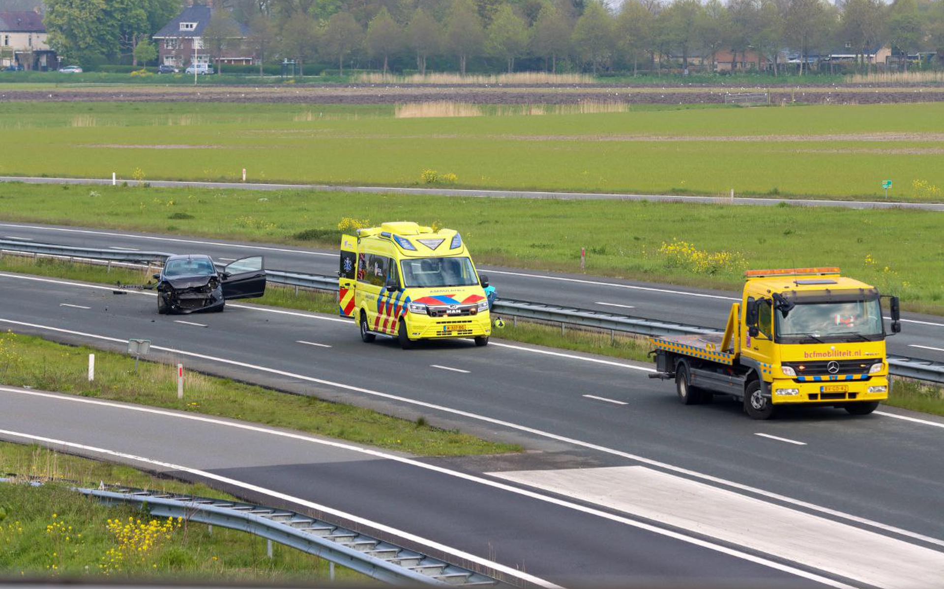 Het ongeval gebeurde op de weg tussen Marsum en Leeuwarden.