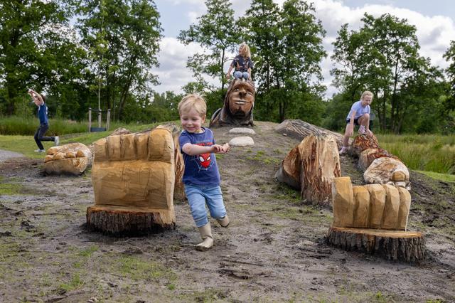 Speeltuin Vrijburgh in Drachten: kinderen reuzenblij