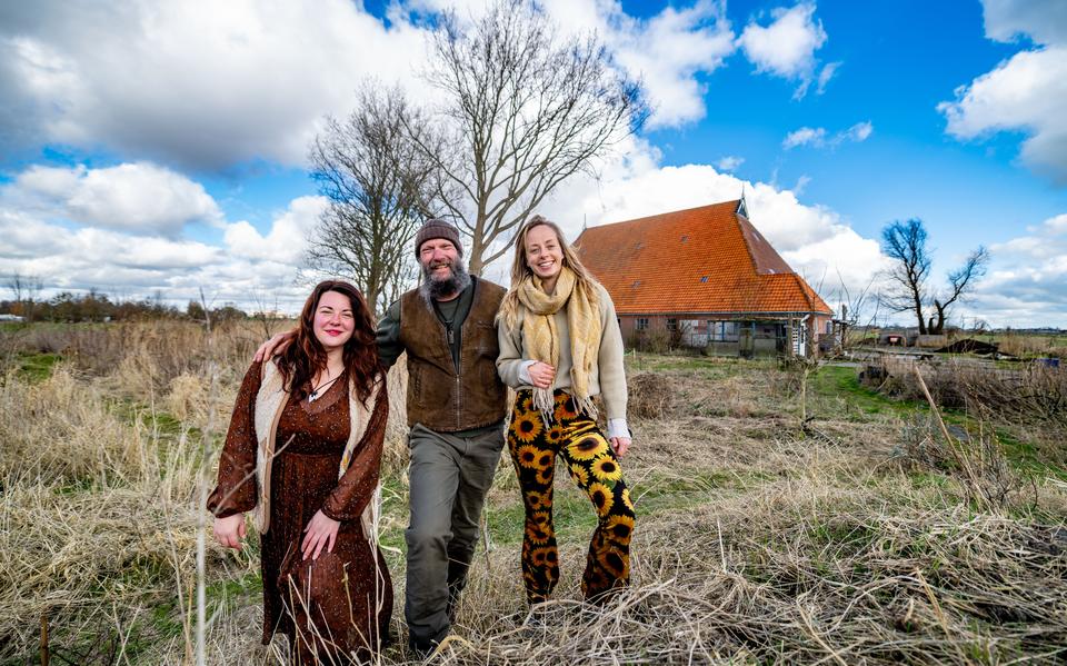 Bewoners Sanne Giesen, Johan Noordenbos en Gea Kerkstra.