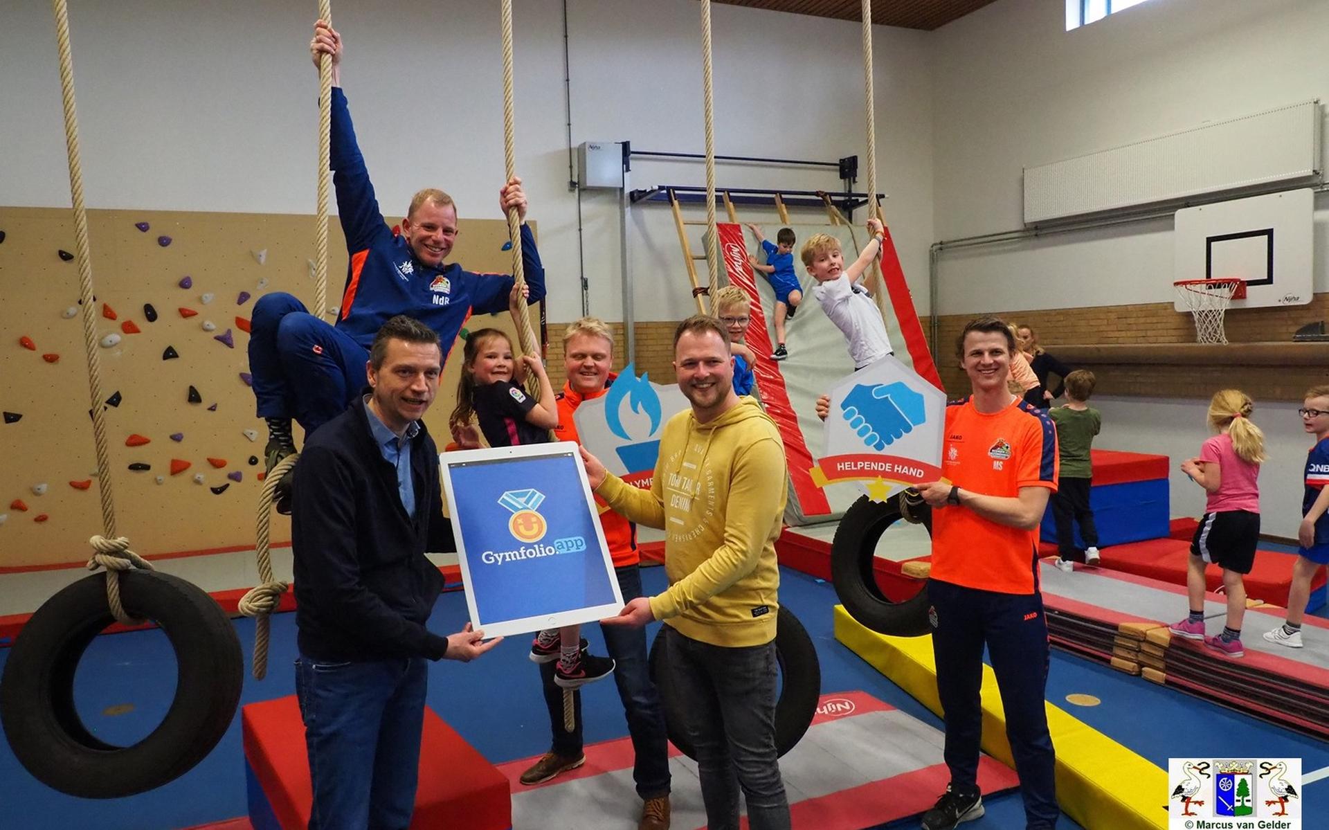De Compagnonsschool in De Knipe heeft primeur met ingebruikname nieuwe gymapp