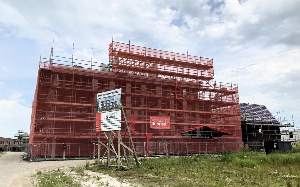 Woningbouw in Middelsee, Leeuwarden: de gemeente bouwt veel, maar kromp toch.