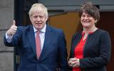 De Britse premier Boris Johnson voerde deze week overleg met de Noord-Ierse premiet Arlene Foster over de brexit