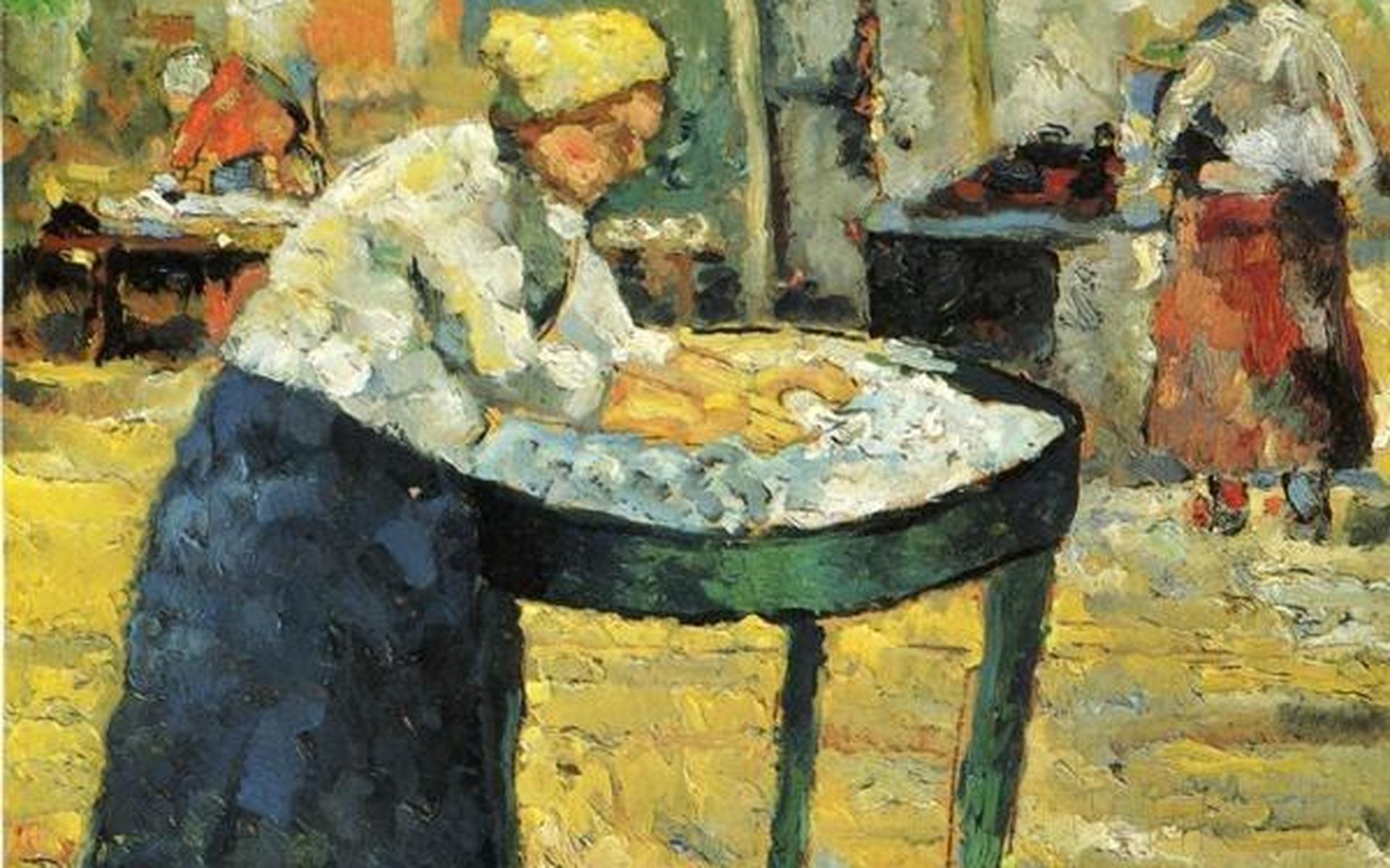 De wasvrouw van Sovjetkunstschilder Kazimir Malevich. ‘Als we afgaan op een situatie waarin kunstenaars omwille van het bestaan welgevallige kunst moeten maken, glijden we af naar een situatie van voor de Muur.’