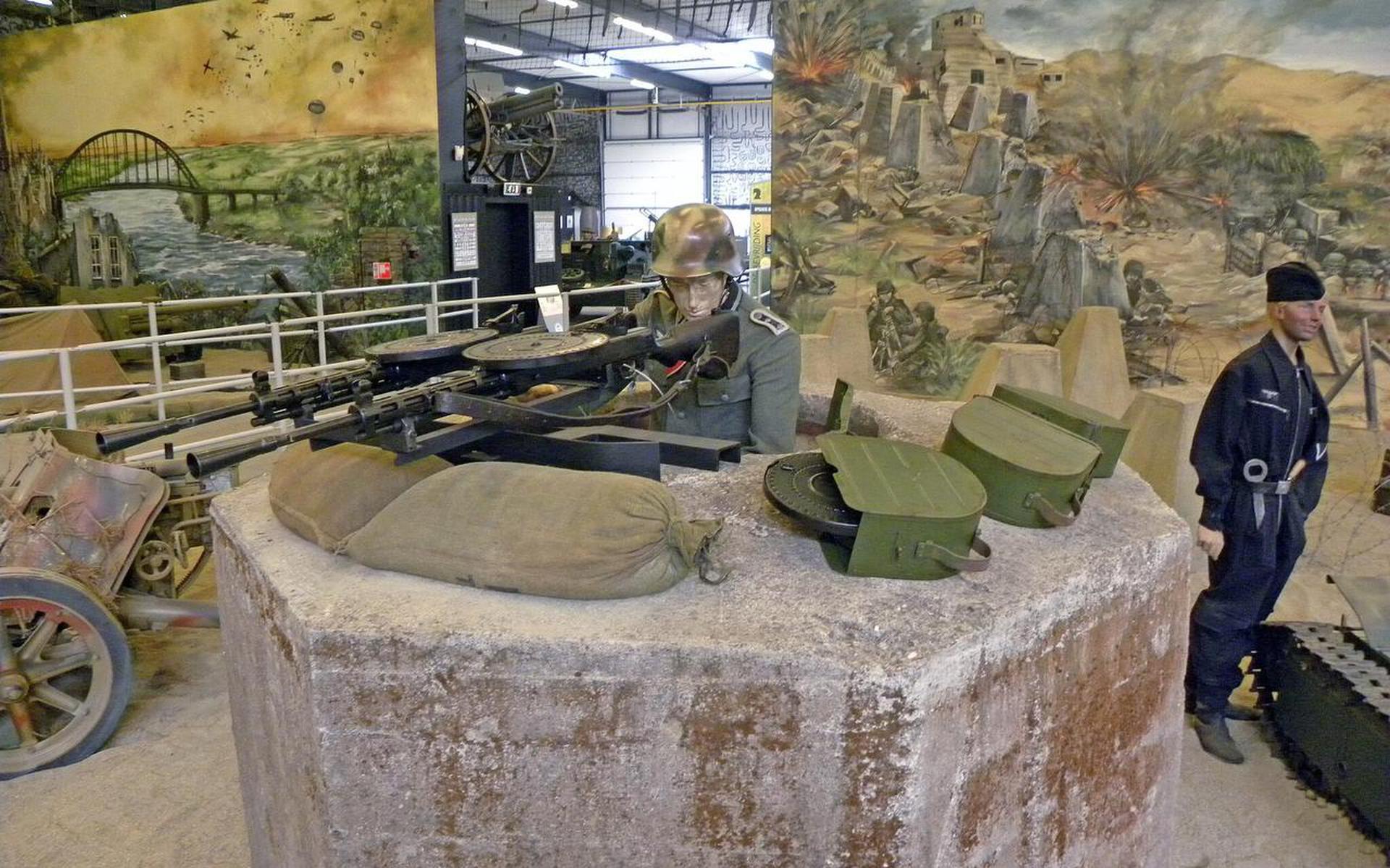  De permanente tentoonstelling in het oorlogsmuseum in Overloon.