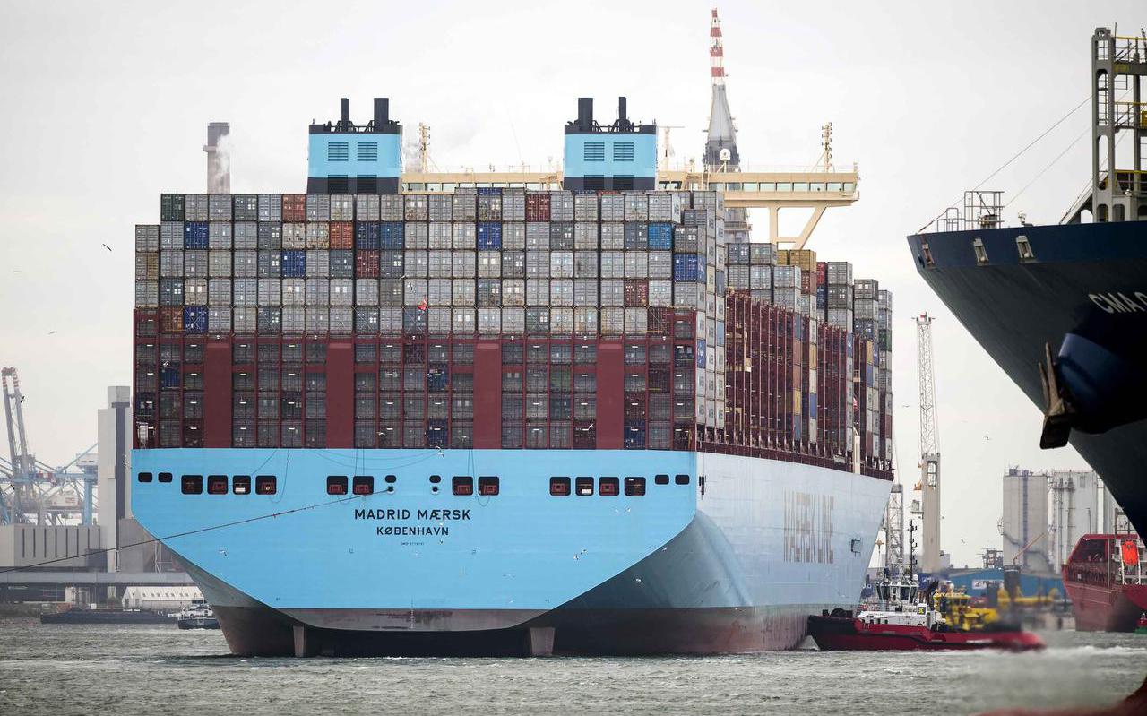 Containerreus Maersk. FOTO ANP/MARCO DE SWART