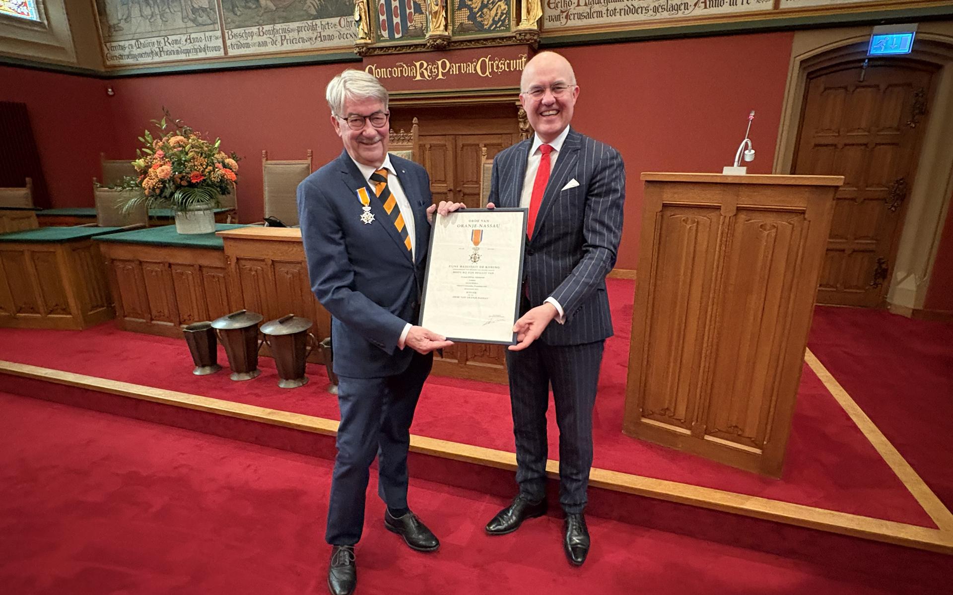 Lourens Oldersma benoemd tot Ridder in de Orde van Oranje-Nassau