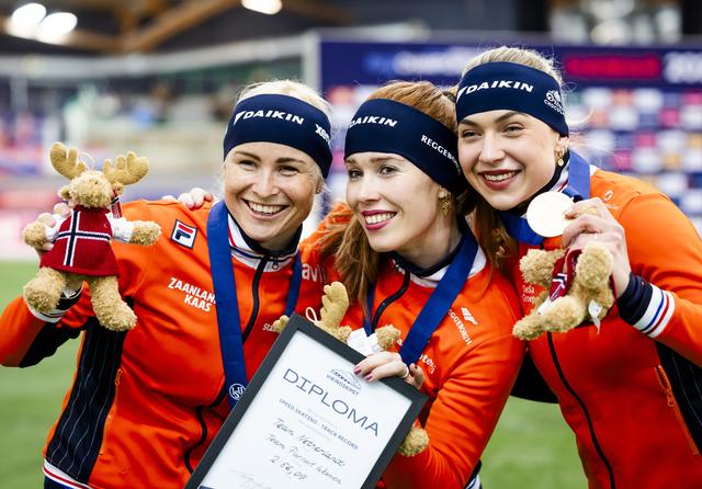 Marijke Groenewoud en Antoinette Rijpma-de Jong pakken WK-goud op ploegenachtervolging - Leeuwarder Courant