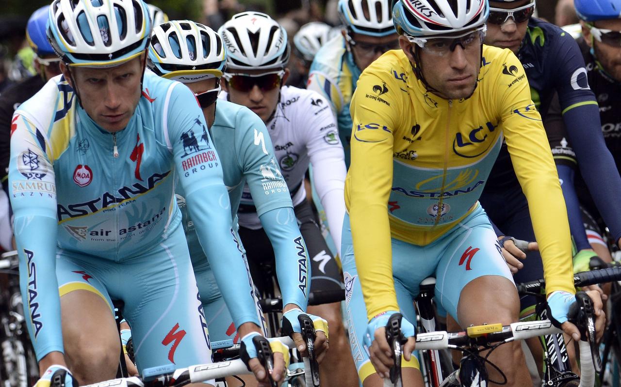 Lieuwe Westra stijdens de Tour de France van 2014. FOTO AFP