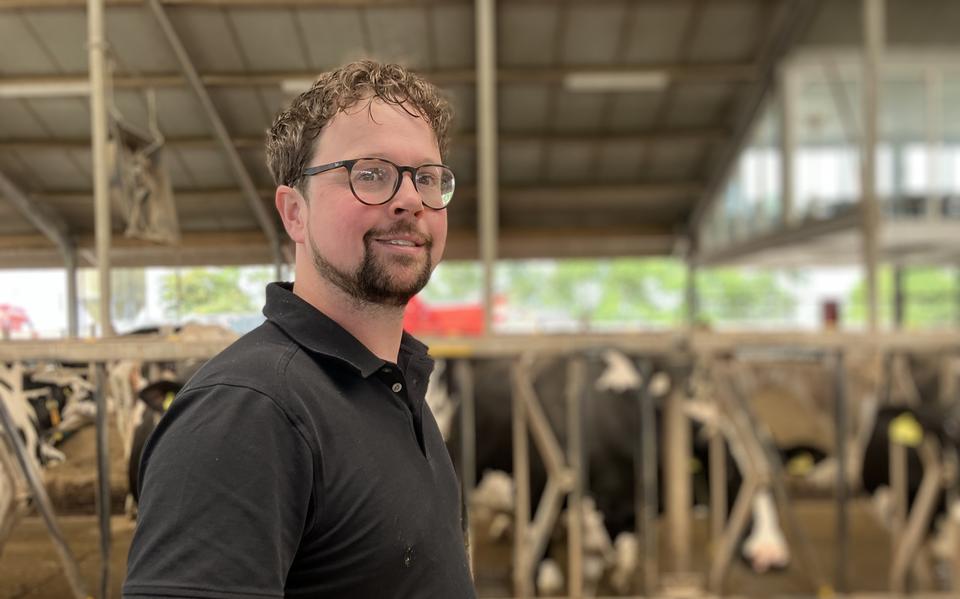 Kasper van Benthem uit Blokzijl verhuisde met zijn melkveebedrijf naar Friesland